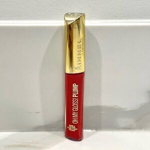 🟠5/$25 NEW Rimmel London Oh My Gloss! Plump Lip Gloss (500 Saucy)